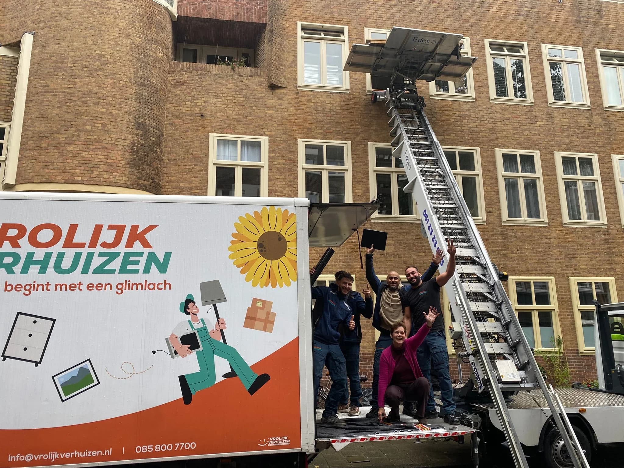 Update van Vrolijk Verhuizen: Past het niet door het trappenhuis